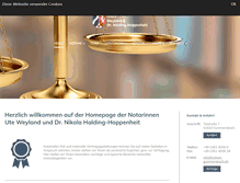 Tablet Screenshot of notare-gummersbach.de